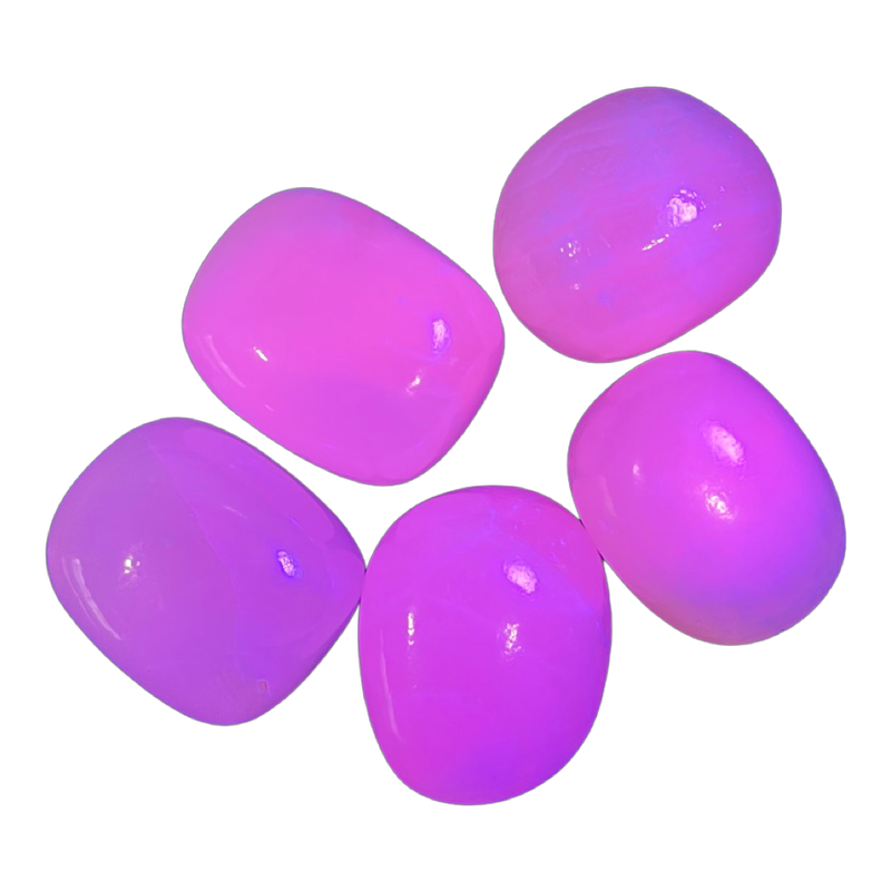 Mangano Pink Calcite Tumbled Stones (4oz)